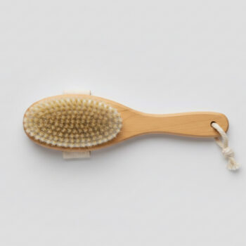Dry Body Brush for Exfoliating, Skin Texture Improvement & Lymphatic Massage - 10" x 3"