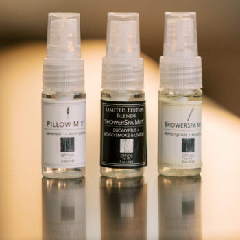 Ethos - Shower Spa Mist Trio .5 oz ea (Wood Smoke & Leather, Eucalyptus + Lemongrass, Eucalyptus + Lavender)
